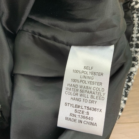 Fashion Nova Check The Resume Tweed Matching Set - Picture 6 of 9